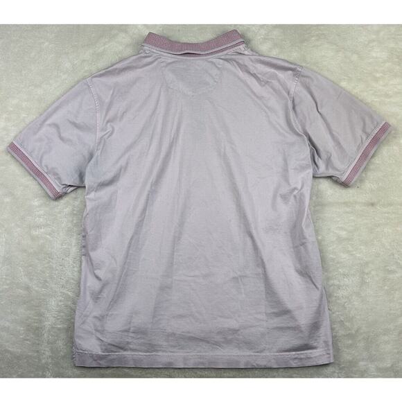 Robert Graham Shirt Men's Size Medium Pink Polo Short Sleeve Embroidered Skull - Picture 2 of 9